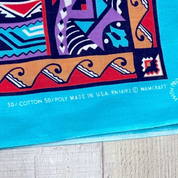 Boho small bandana scarf - Picture 3 of 4